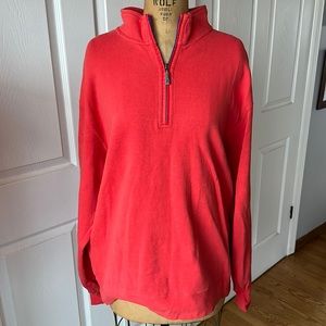 ORVIS Quarter-Zip Sweatshirt size: L